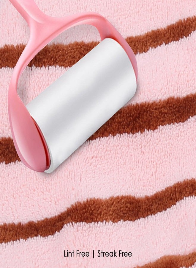 HOUSSE Lined Microfiber Head Towel, Ultra Soft, Absorbent & Hair Wrap -300GSM (2, Pink & Peach) - Image 5