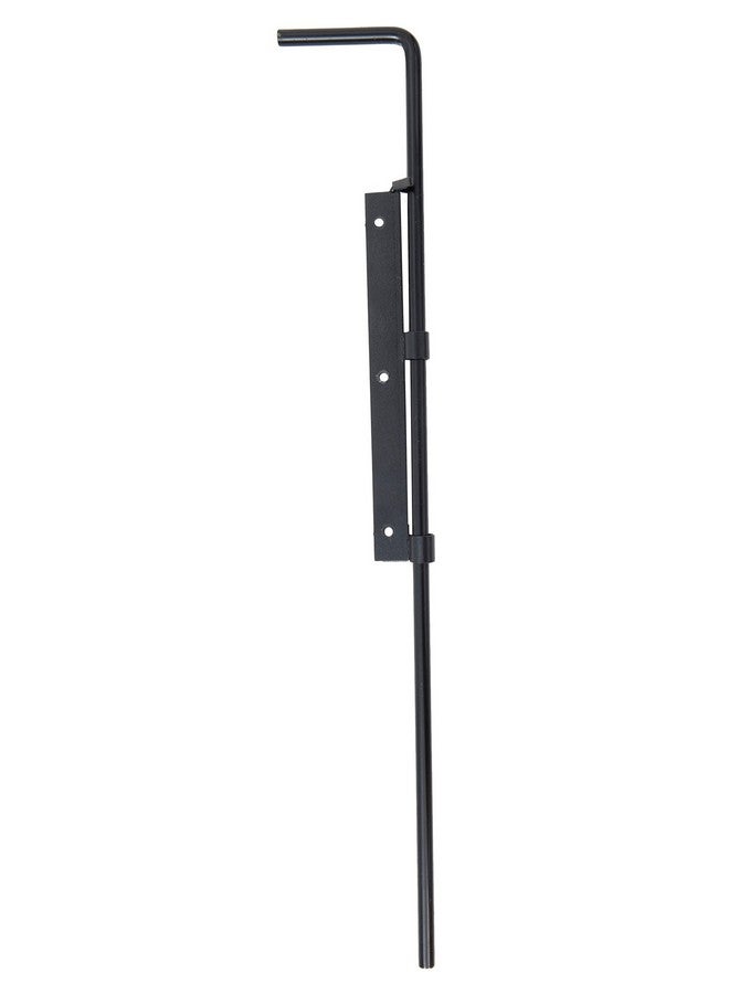 Adjust-A-Grate قضيب إسقاط ثقيل - قفل دبوس Adjust-A-Gate لقضيب الإسقاط للأبواب المزدوجة - أسود (قضيب بارتفاع 30 بوصة) - Image 1
