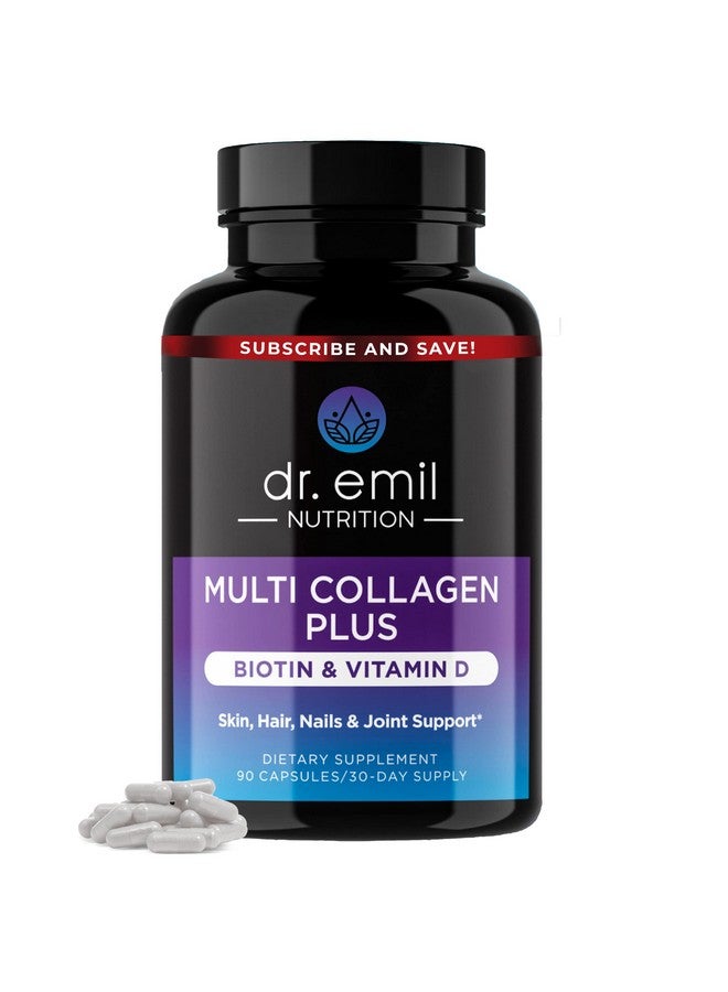 DR EMIL NUTRITION Multi Collagen Peptides Plus Biotin And Vitamin D Biotin And Collagen Supplements For Hair Skin And Nails Biotin Pills For Hair Growth  - Image 2