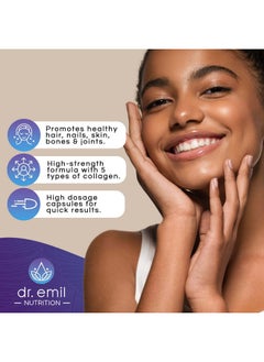 DR EMIL NUTRITION Multi Collagen Peptides Plus Biotin And Vitamin D Biotin And Collagen Supplements For Hair Skin And Nails Biotin Pills For Hair Growth  - Image 3