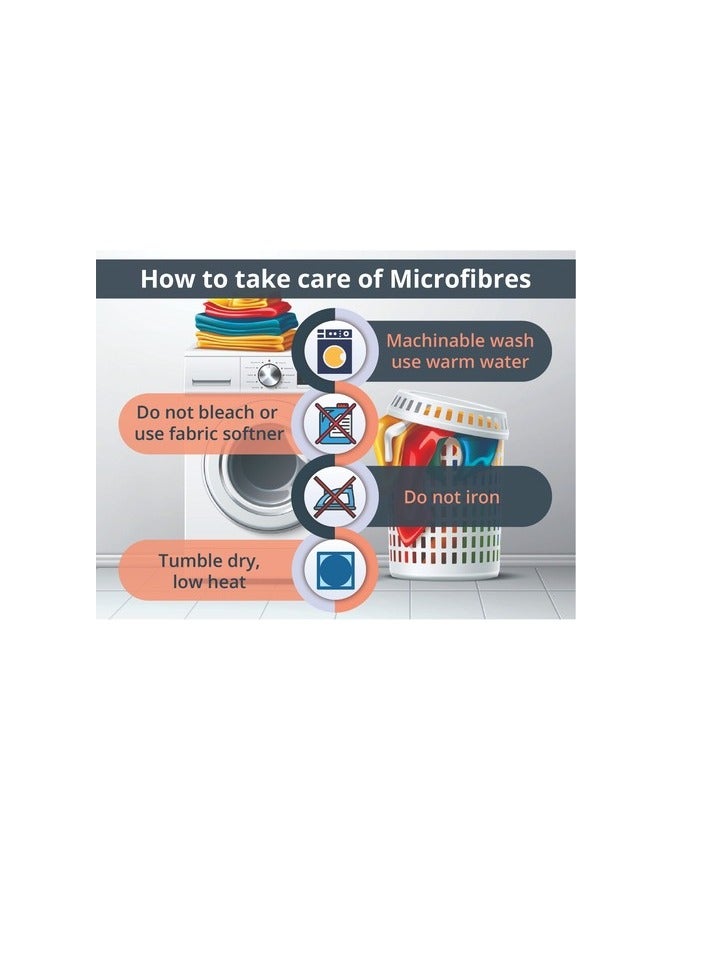 بروماس شرشف مطاطي مخطط من الألياف الدقيقة باللون الأبيض - مقاس كوين 150 × 200 سم - Image 5