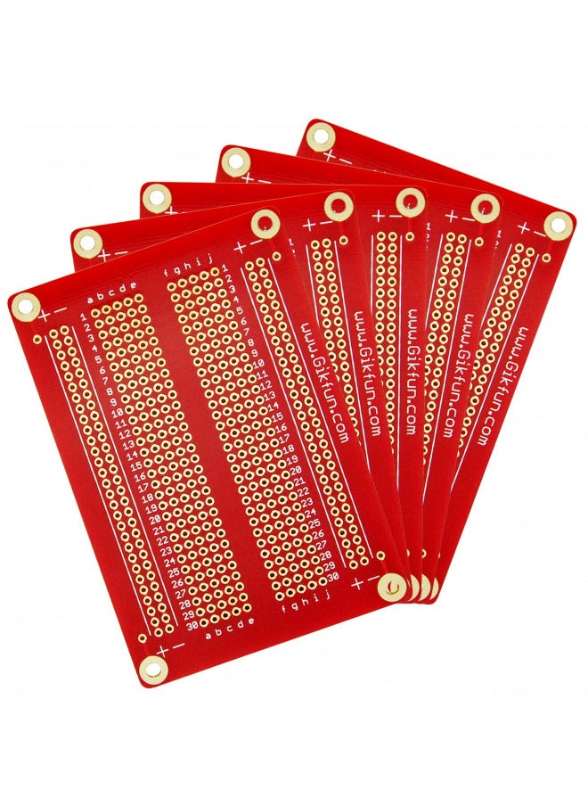 Gikfun Gikfun Solder-able Breadboard Gold Plated Finish Proto Board PCB DIY Kit for Arduino (Pack of 5PCS) GK1007  - Image 1