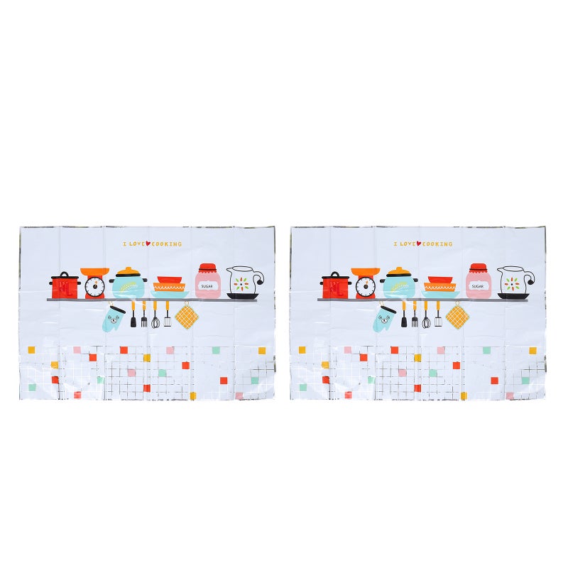 4 Pcs Kitchen Wall Sticker Wall Decal Cabinet Sticker - Image 1