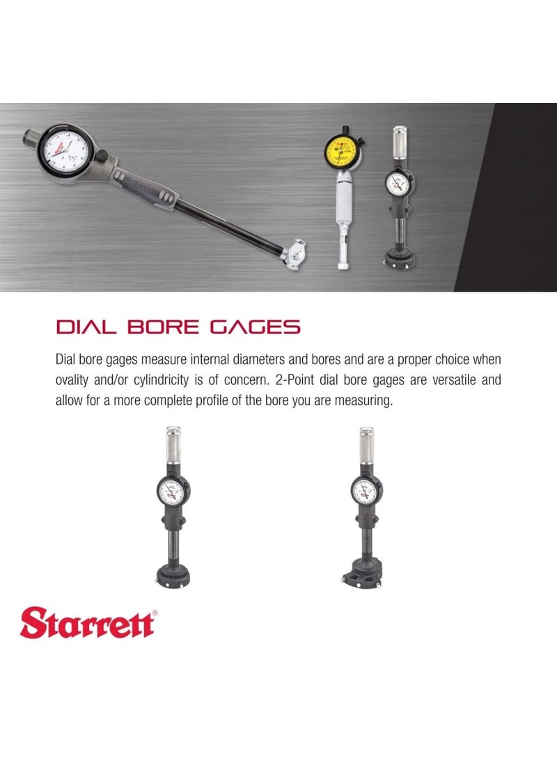 Starrett Starrett Dial Bore Gage with Protective Case and Carbide Contacts  26 Range 0005 Graduations  3089Z13126J  - Image 3