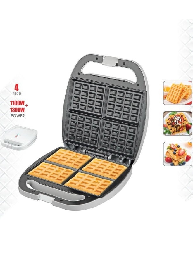 ال سي صانعة الوافل الكهربائية غير اللاصقة 4 شرائح 1300 واط
