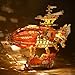 FUNPOLA LED 3D Wood Puzzle Fantasy Airship Model Steampunk DIY Craft Kit with LED Lights Intricate Wooden Airship Model Building Set for Teens and AdultsOrange - Image 2