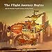 FUNPOLA LED 3D Wood Puzzle Fantasy Airship Model Steampunk DIY Craft Kit with LED Lights Intricate Wooden Airship Model Building Set for Teens and AdultsOrange - Image 4