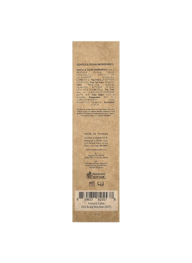 Tree to Tub - Tree To Tub, Instant Calm Dry Scalp Solution, Tea Tree & Peppermint, 3.4 fl oz (100 ml) - Image 1
