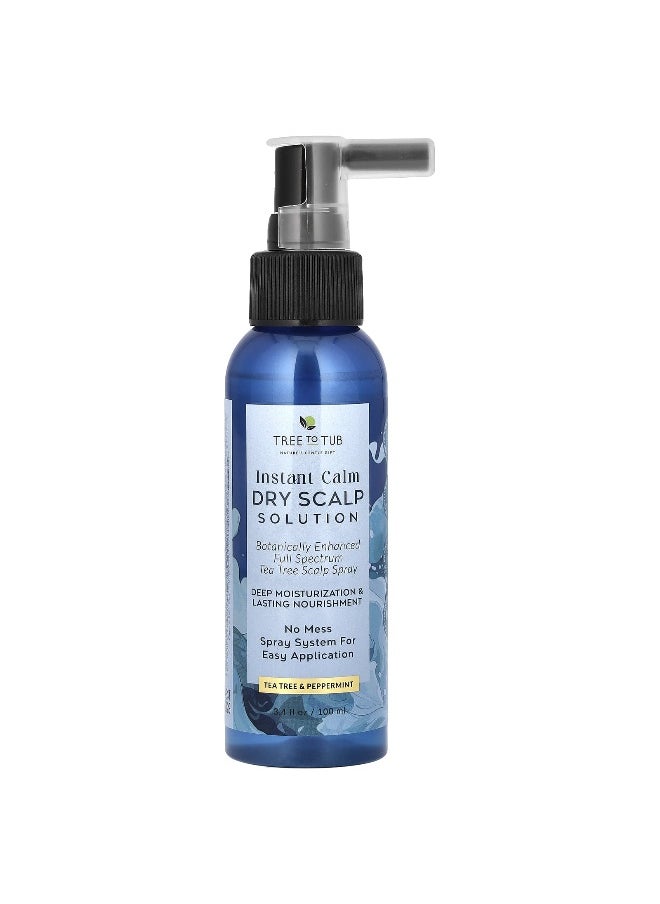 Tree to Tub - Tree To Tub, Instant Calm Dry Scalp Solution, Tea Tree & Peppermint, 3.4 fl oz (100 ml) - Image 1
