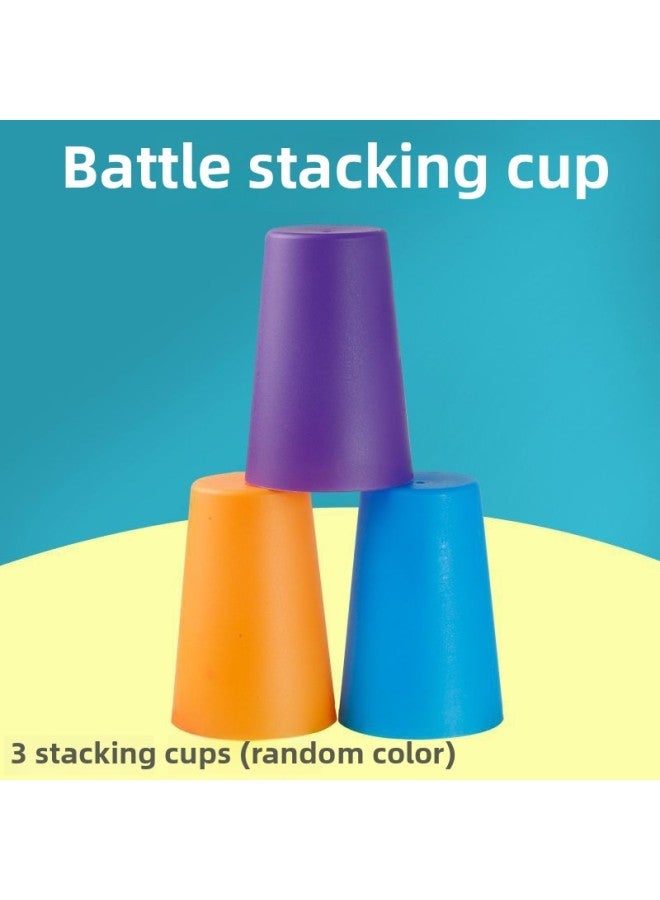 Children's Interactive Overlapping Music Logical Thinking Concentration Vs. Parent-child Kindergarten Toys Desktop Games-Color:3 Colors 【random Stacking Cups】  - Image 1