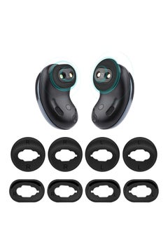 Ear Wing for Galaxy Buds Live 2020 Earbuds Tips Soft Anti Lost Replacement Silicone Ear Gel 4 Pairs Black