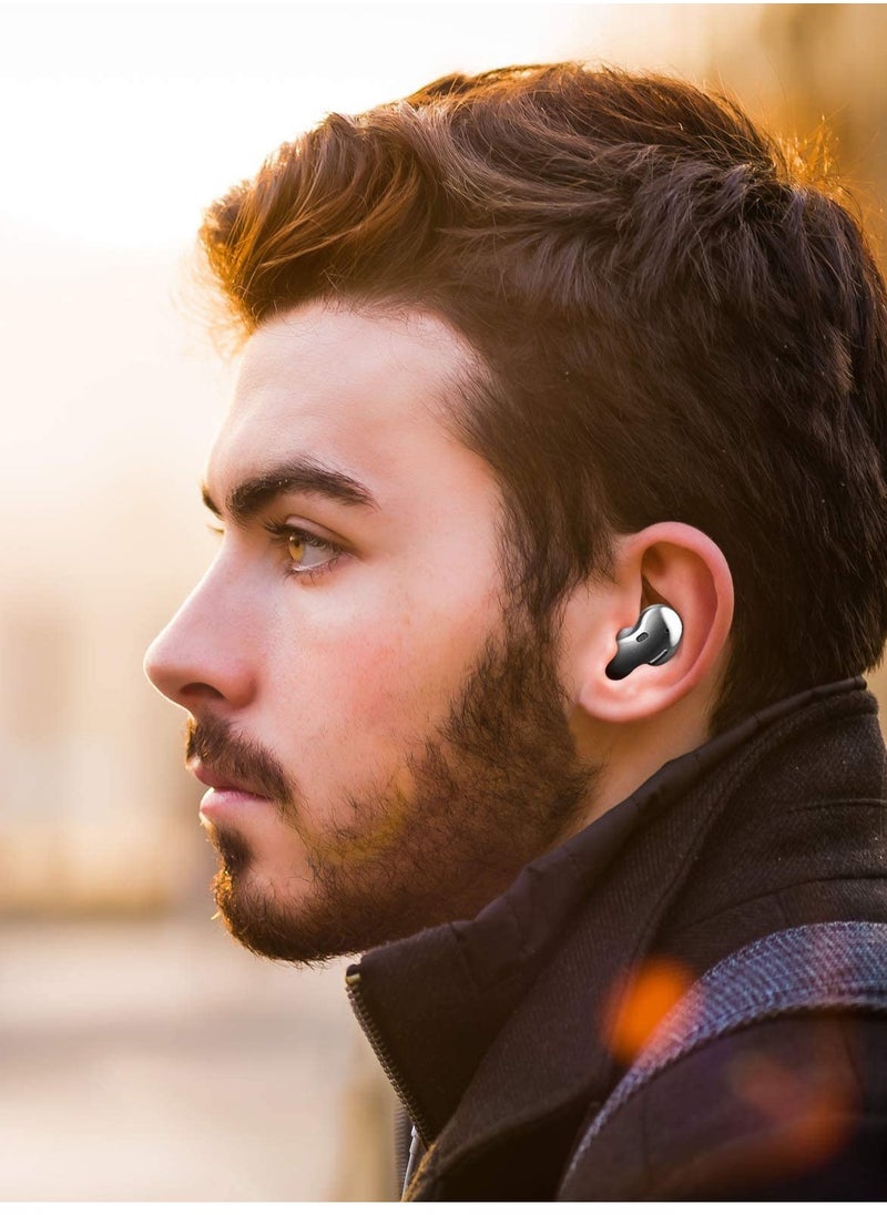 SYOSI - Ear Wing for Galaxy Buds Live 2020 Earbuds Tips Soft Anti Lost Replacement Silicone Ear Gel 4 Pairs Black - Image 1