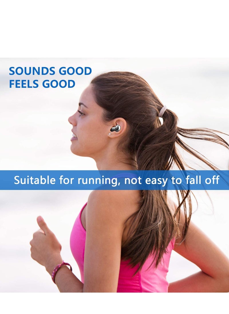SYOSI - Ear Wing for Galaxy Buds Live 2020 Earbuds Tips Soft Anti Lost Replacement Silicone Ear Gel 4 Pairs Black - Image 1