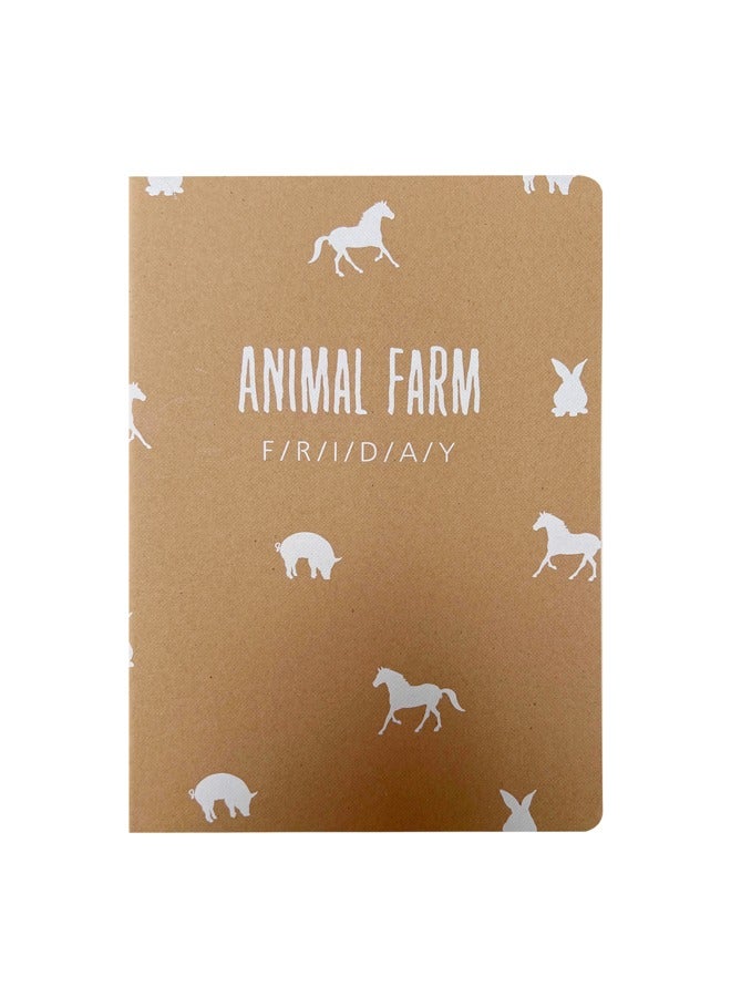 XIANGYU B5 Notebook Fashion Simple Lined Journal Plain Diary Student Planner Animal Farm Printed - Image 1