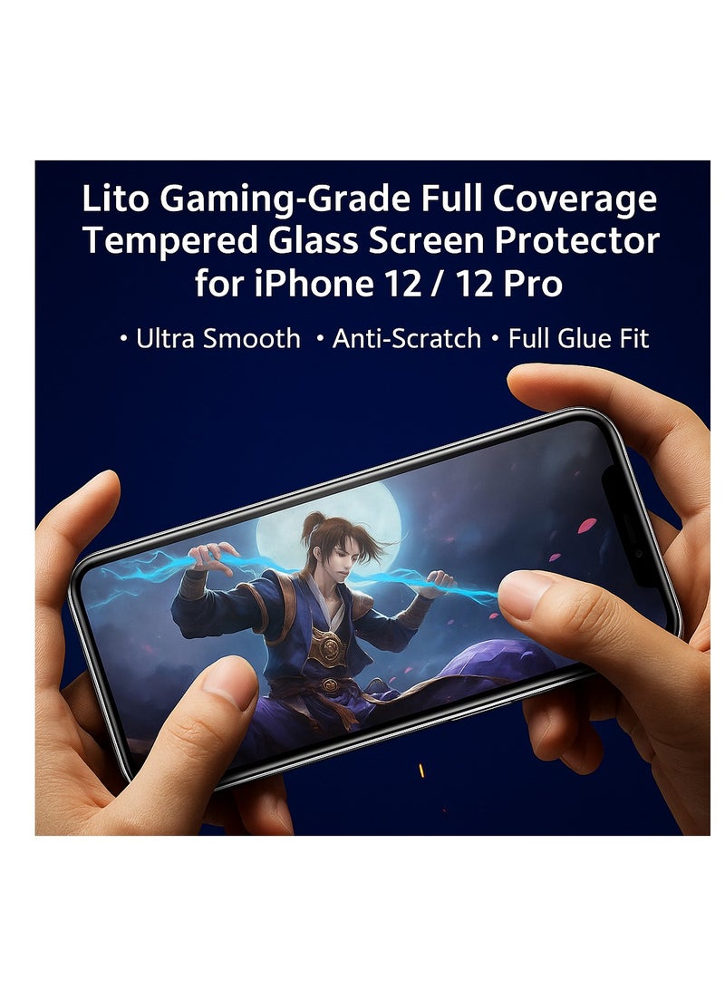 Lito Gaming Screen Protector for iPhone 13 Pro Max – Ultra Smooth Touch & Edge Protection - Image 3