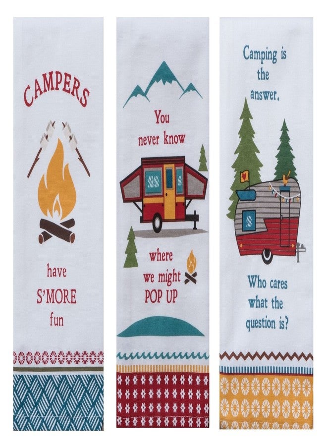 Kay Dee Designs Camping Life Kitchen Tea Towels, Set of 3 - Image 1