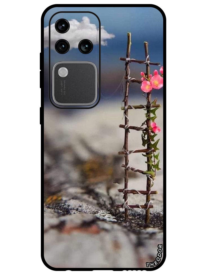 Theodor Protective Case Anti Scratch Shock Proof Bumper Cover For Vivo S18 Pro Cloud with Stair - Image 1