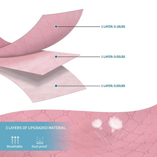 Budding Joy 90 L Large Storage Bags, 6 Pack Clothes Bins Foldable Closet Organizer Containers for Blanket, Comforters, Bed Sheets, Pillows (Pink) - Image 4