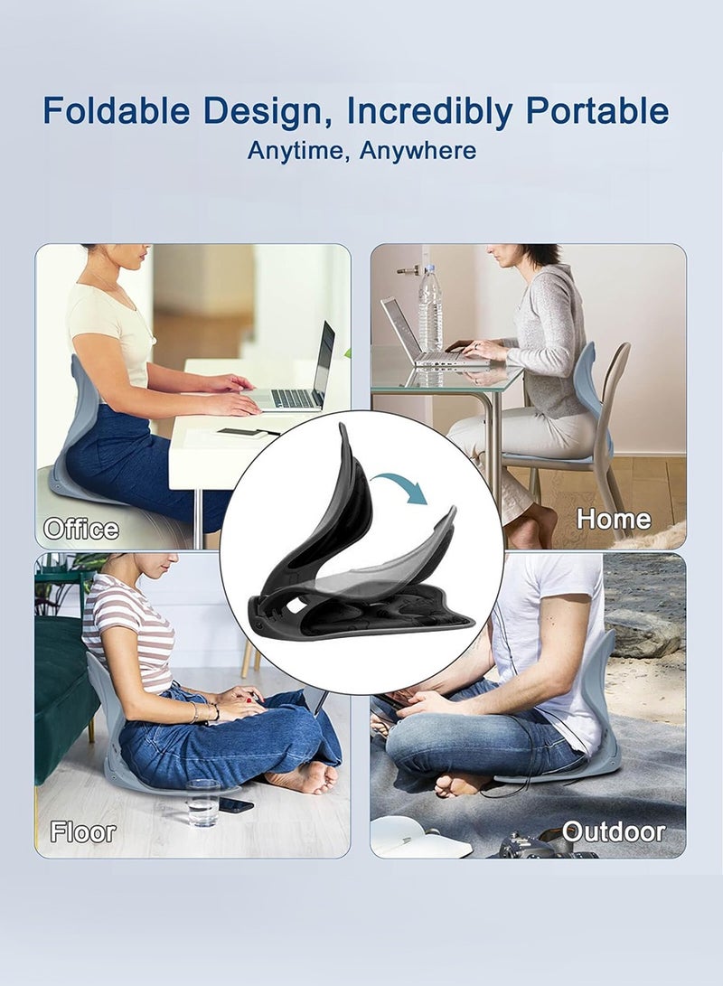 Beirui Lumbar support pad and seat cushion set, soft and strong support memory cotton, suitable for computer chairs and office chair cushions, orthopedic tailbone pads for comfortable ergonomics  - Image 5