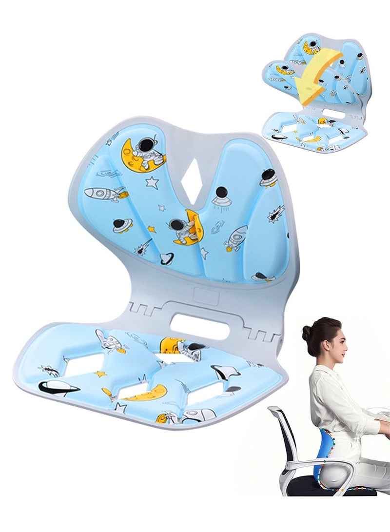 Beirui Lumbar support pad and seat cushion set, soft and strong support memory cotton, suitable for computer chairs and office chair cushions, orthopedic tailbone pads for comfortable ergonomics  - Image 1