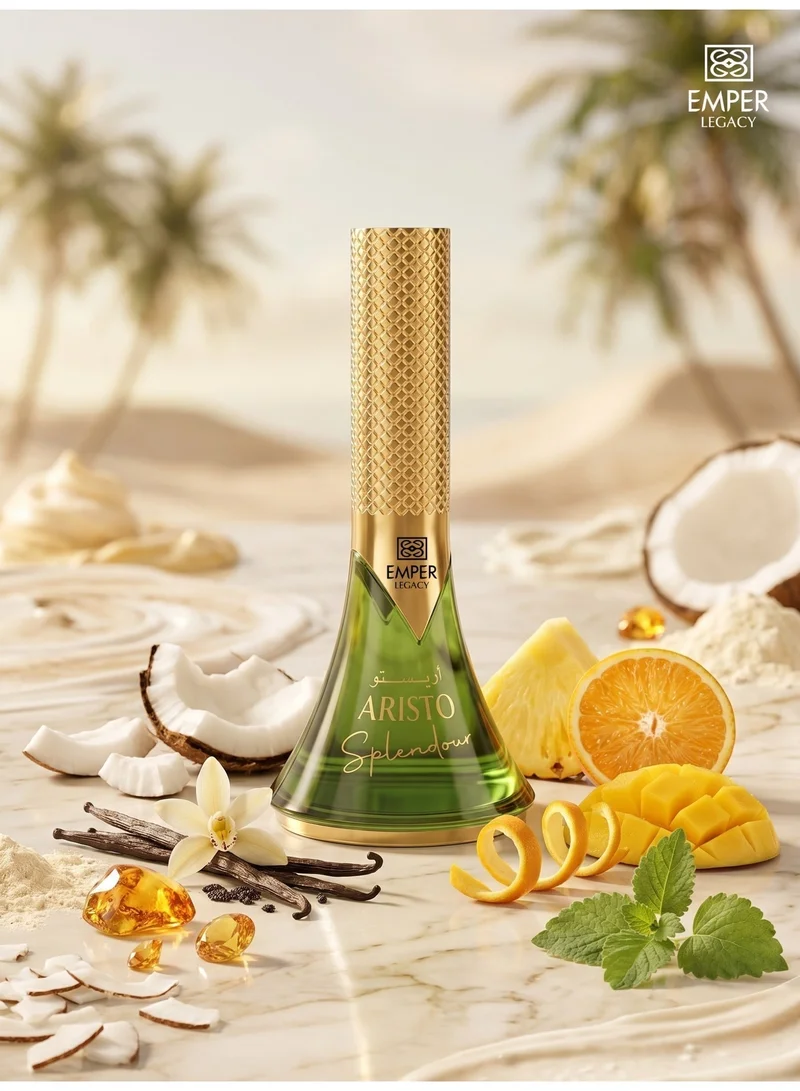 Emper Perfumes Emper Aristo Splendour Men's Perfume 100ml EDP | Elegant Long Lasting Scent | Luxury Fragrance for Men