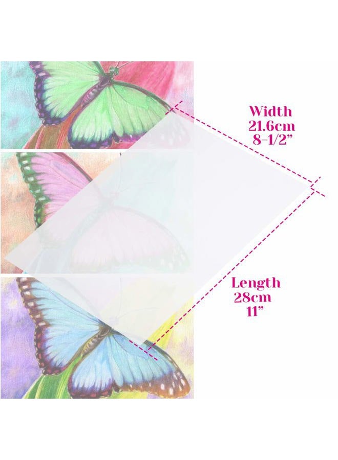 cridoz Vellum Paper, 50 Sheets Vellum Transparent Paper 8.5 x 11 Inches Translucent Clear Paper for Printing Sketching Tracing Drawing Animation Wedding Invitations - Image 3