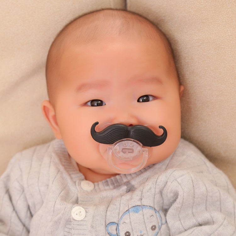 Funny Pacifier Beard Teeth 14 Optional Baby Thumb Tycoon Cowboy Beard Pacifier - Image 3
