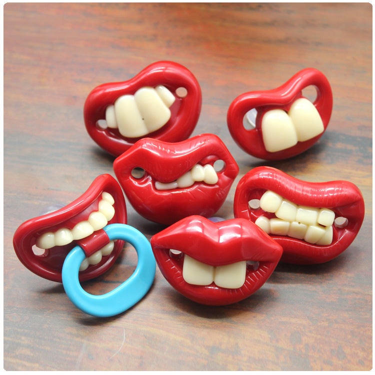 Funny Pacifier Beard Teeth 14 Optional Baby Thumb Tycoon Cowboy Beard Pacifier - Image 2