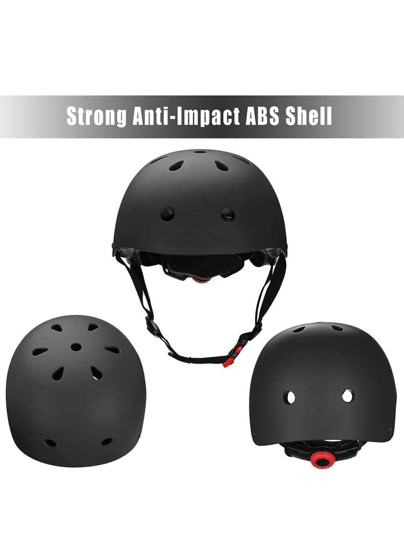 TRASSLE Kids Bike Helmet Set，Adjustable Helmet for Ages 3-9 Girls boys,Protective Gear with Elbow Knee Wrist Pads for Multi-Sports Skateboarding Bike Riding Scooter Inline Roller Skate  - Image 3