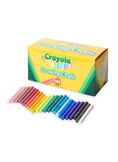 Crayola Drawing Chalk, Classroom Supplies, 144 Count, 24 Colors, 6 Sticks Each  - Image 1