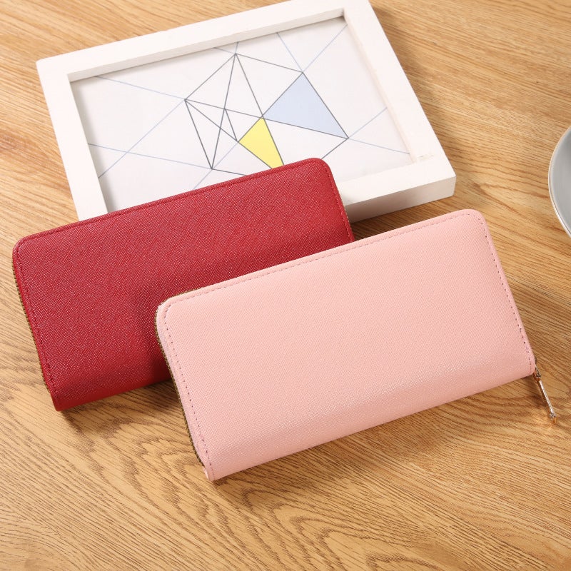 Multifunctional Solid Color PU Leather Wallet, RFID Blocking Design Portable Daily Storage Purse for Cards Cash Coin Business Use - Image 3