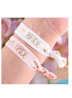 Generic Hen Party Wristbands Set, 1 White Bride Wristband +20pcs Pink Team Bride Wristband, with Rose Gold Lettering, for Bachelorette Party, Wedding Bridal Shower Decorations, Bridal Shower  - Image 5