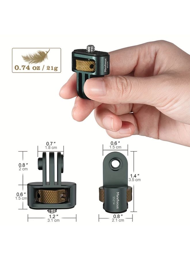 Dark Green Aluminum Alloy Tripod Bracket For Standard 1 4 Inch Camera Accessories - Image 5