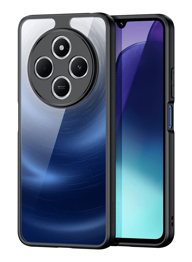 DUX DUCIS Aimo Cover for the Redmi 14C/14R/Poco C75 mobile phone slim, transparent matte cover made of TPU, polycarbonate, polypropylene, silicone - black - Image 1