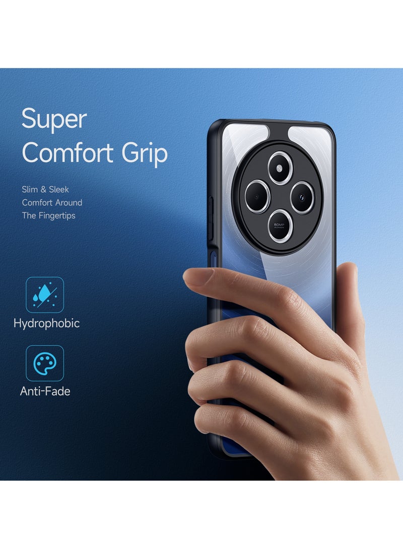 DUX DUCIS Aimo Cover for the Redmi 14C/14R/Poco C75 mobile phone slim, transparent matte cover made of TPU, polycarbonate, polypropylene, silicone - black - Image 2