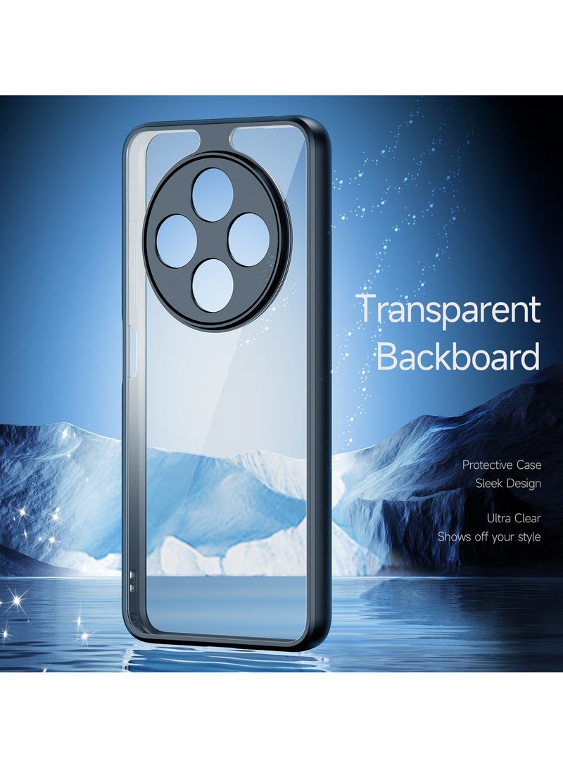 DUX DUCIS Aimo Cover for the Redmi 14C/14R/Poco C75 mobile phone slim, transparent matte cover made of TPU, polycarbonate, polypropylene, silicone - black - Image 3