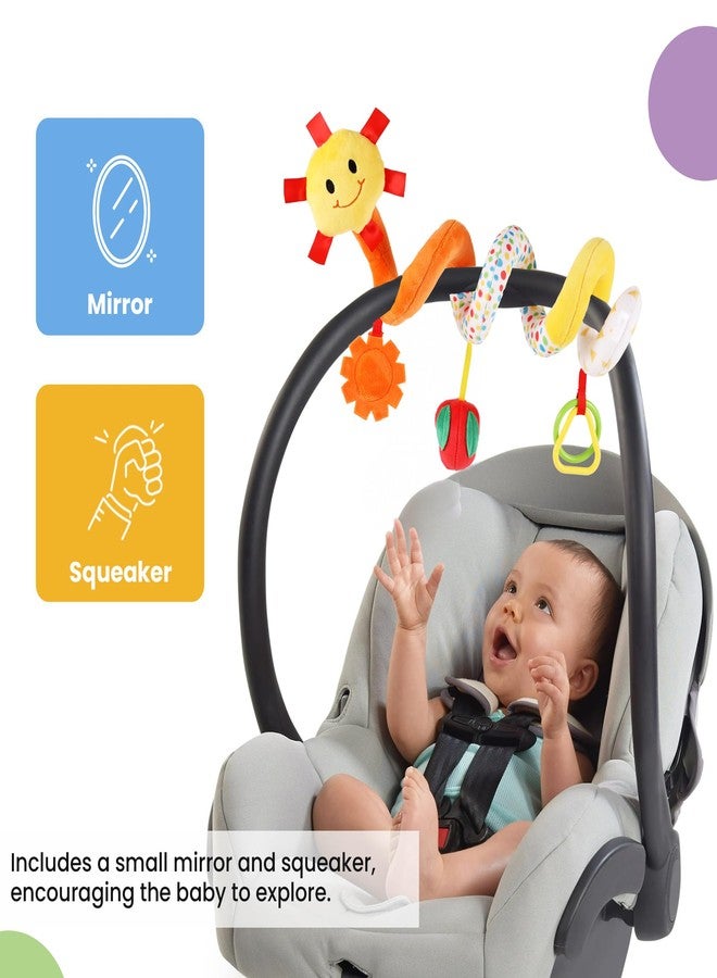 Nuluv Fruits Spiral Stroller Toy Stretch Plush Toys, Hanging Rattle Toys for Crib, Pram, Newborn Sensory Toy Best Gift for 0-12 Months,Multicolor - Image 4