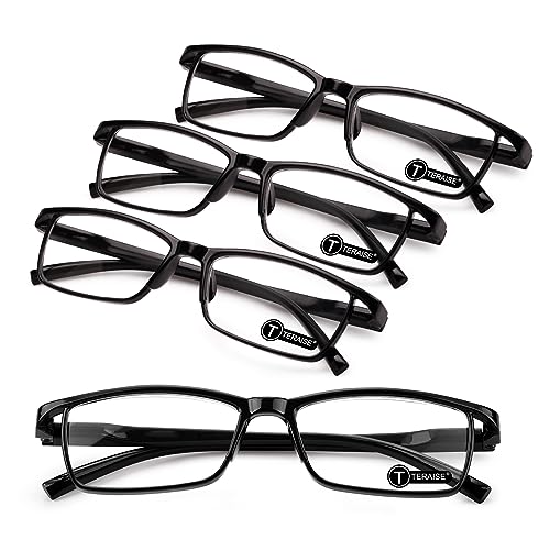 TERAISE 4PCS Fashion Anti-blue light Reading Glasses Men Women Computer Reader(1.50X) - Image 1