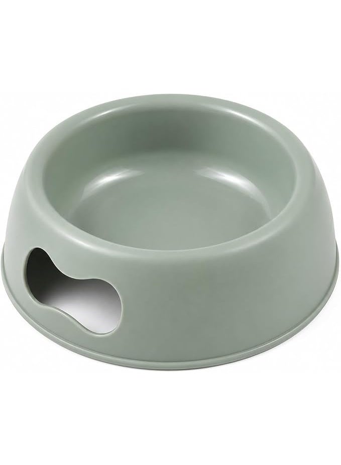 This food-grade plastic pet feeding bowl is suitable for cats and dogs. It's a non-slip, lightweight, and easy-to-clean water bowl with a durable, round design for indoor use, ideal for puppies, kittens, and small pets. - Image 1