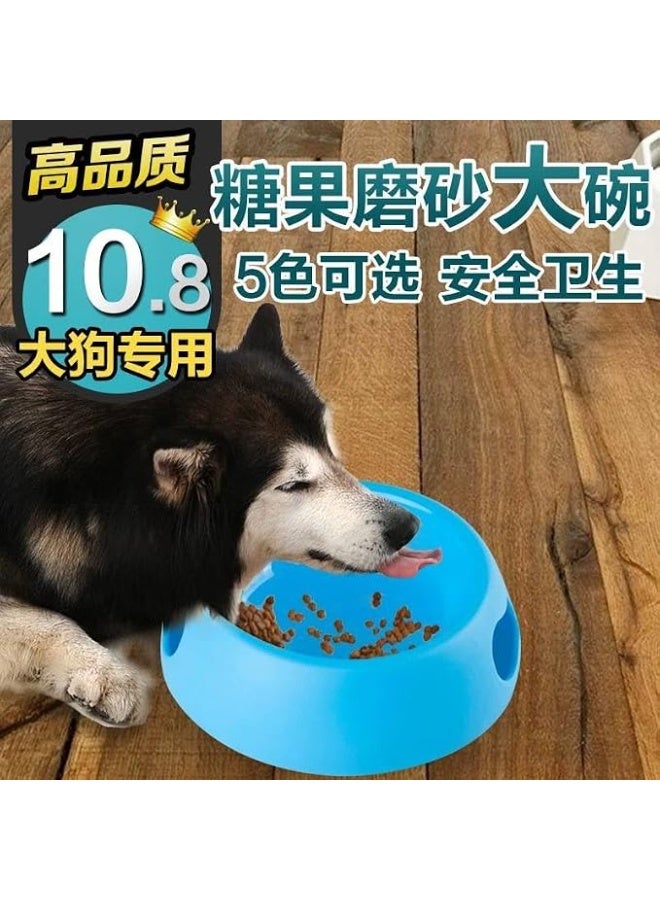 This food-grade plastic pet feeding bowl is suitable for cats and dogs. It's a non-slip, lightweight, and easy-to-clean water bowl with a durable, round design for indoor use, ideal for puppies, kittens, and small pets. - Image 4