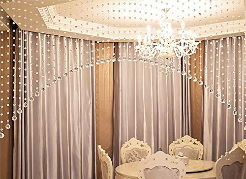 LIGHT WAVE lw Crystal 30 String Glass Drops Crystal Beads Curtain with 30 mm Glass Drops Arch Shape (30 String Suitable fo 4 to 5 feet) - Image 5