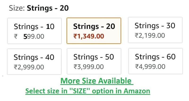 LIGHT WAVE lw Crystal 30 String Glass Drops Crystal Beads Curtain with 30 mm Glass Drops Arch Shape (30 String Suitable fo 4 to 5 feet) - Image 3