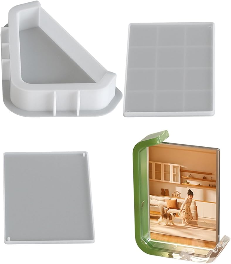 Glitter Epoxy Picture Frame Silicone Mold For Easy Demolding Resin Art Craft - Image 1