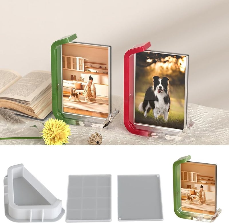 Glitter Epoxy Picture Frame Silicone Mold For Easy Demolding Resin Art Craft - Image 3