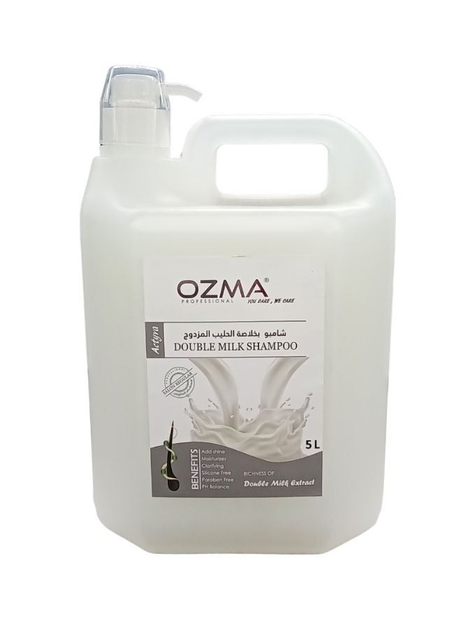 OZMA PROFESSIONAL OZMA Moisturizing  Hair  Shampoo .Improved Formula  | Cleansing And Energizing | For ALL Hair Types .Double Milk  Extract  5L - Image 1