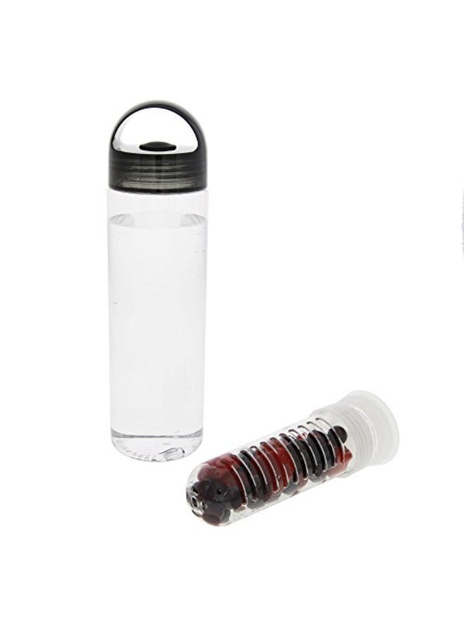 Tier1 23oz Fruit Infuser Water Bottle with Loop Cap  BPA free  Black - Image 5