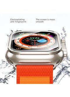 Generic For Iwatch Ultra Protective Case Tempered Film One-piece S8 Protective Case Apple Watch Ultra Protective Case-Color:Black (with Packaging)-Exterior Dimension:49mm  - Image 3
