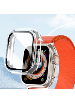 Generic For Iwatch Ultra Protective Case Tempered Film One-piece S8 Protective Case Apple Watch Ultra Protective Case-Color:Black (with Packaging)-Exterior Dimension:49mm  - Image 4