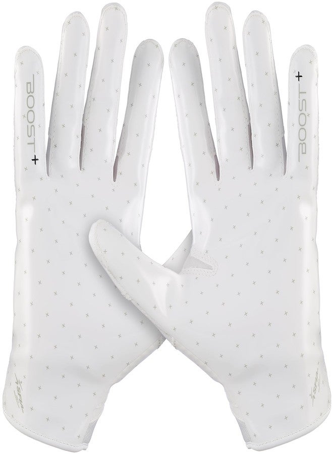 غريب بوست قفازات كرة القدم Grip Boost Solid Stealth 6.0 Boost Plus - مقاسات الكبار (أبيض سادة، كبير جدًا) - Image 2