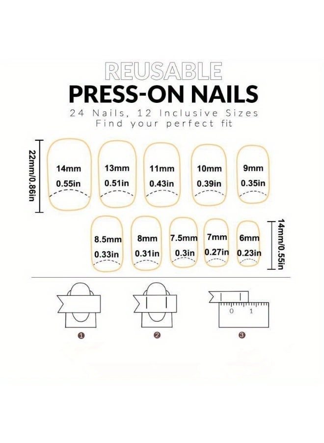 Goolsky Glamorous Short Ballet Pink Glitter - Trimmed Press - on Nails for Elegant Charm - Image 4